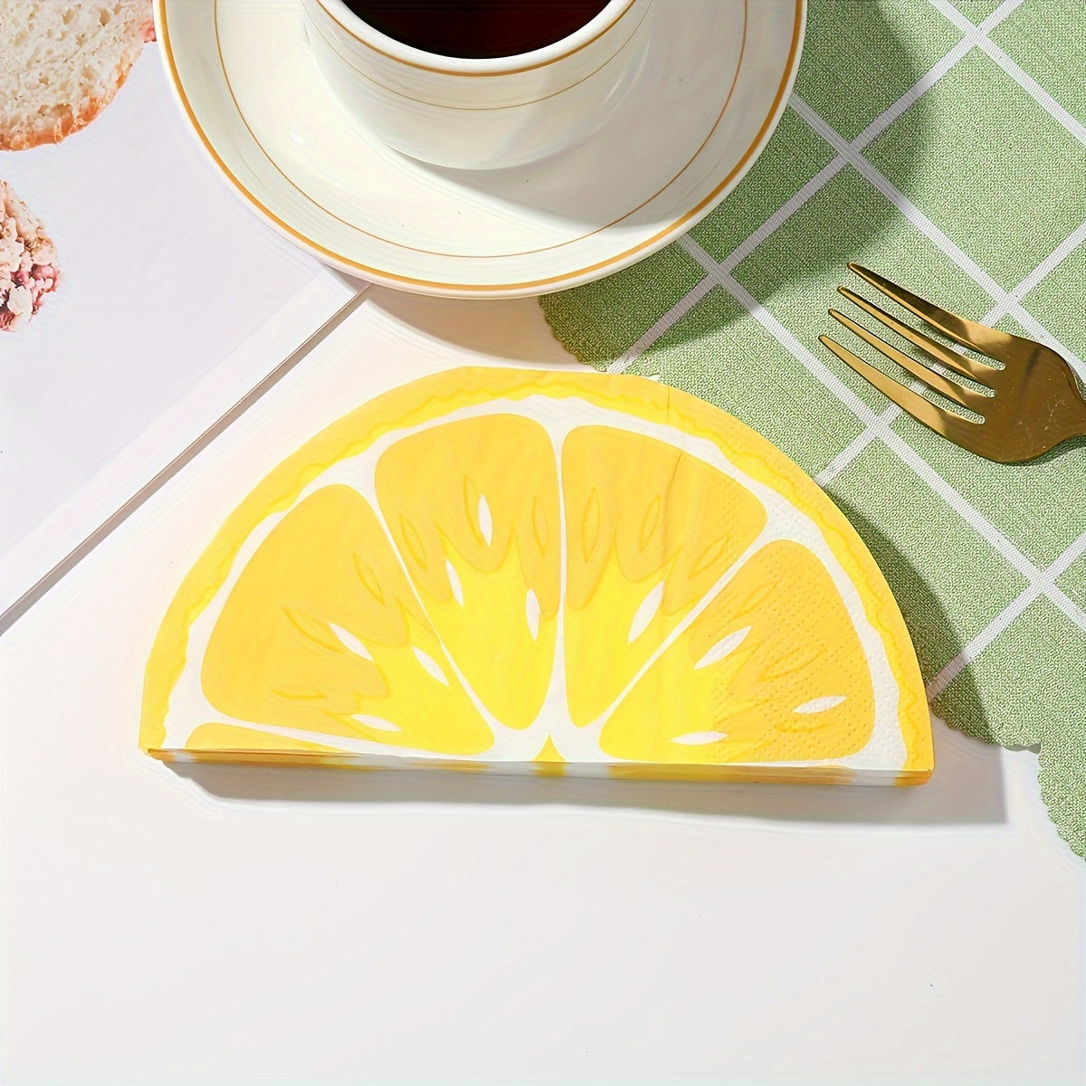 Servilletas Dobles con Estampado de Limón