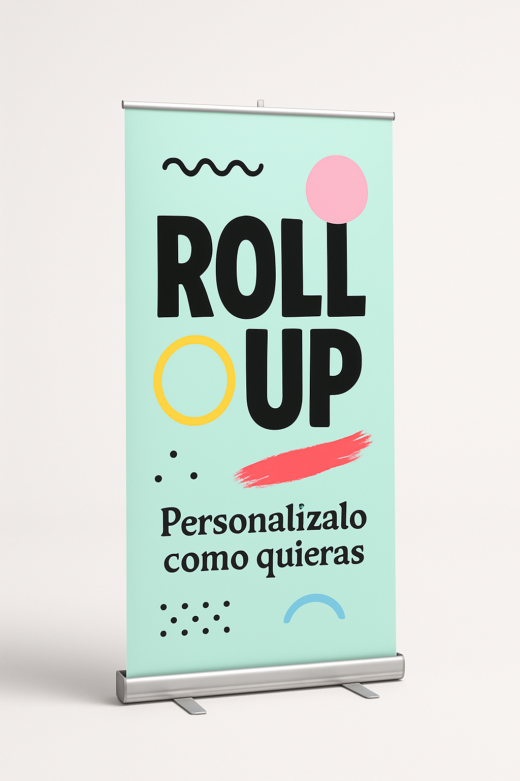 Pendón Enrollable de PVC Personalizado con Soporte