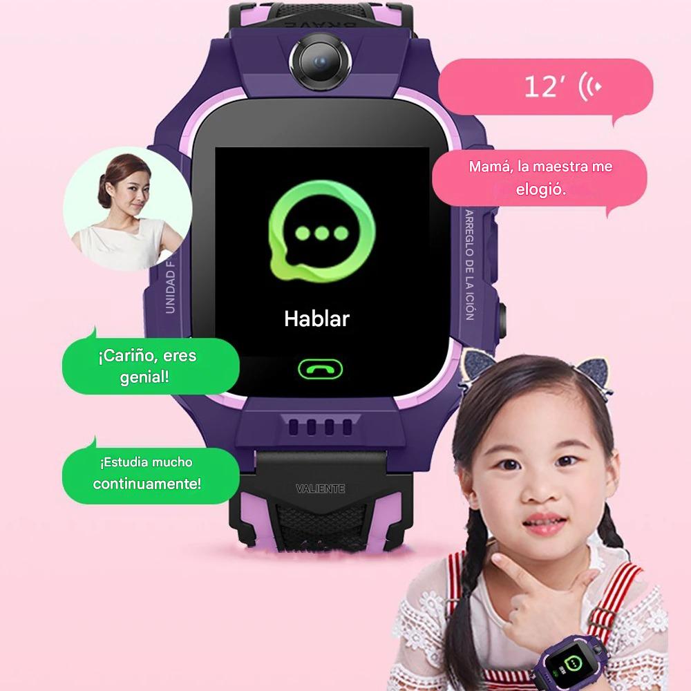 Reloj inteligente para niños, reloj inteligente con tarjeta SIM 2G, llamada SOS, cámara, chat de voz, fotos, para niños y niñas.