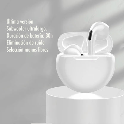 Audífonos  Inalámbricos Air Pro 6 Tws Bluetooth 5.0