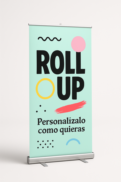 Pendón Enrollable de PVC Personalizado con Soporte