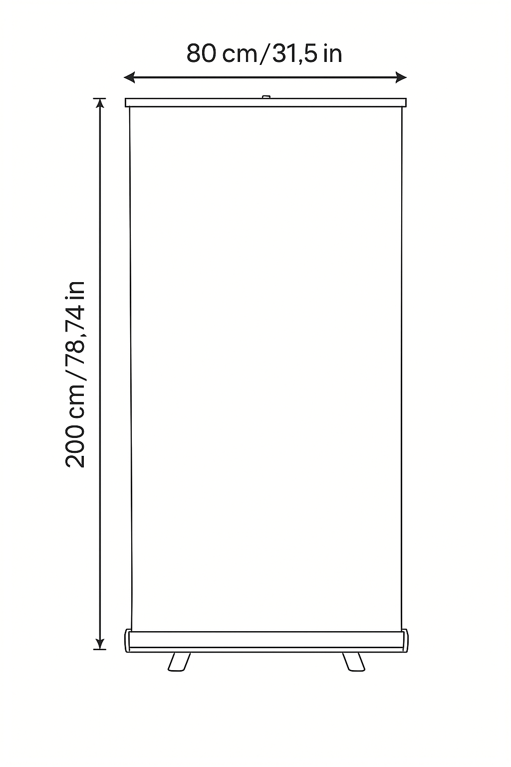 Pendón Enrollable de PVC Personalizado con Soporte