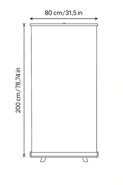 Pendón Enrollable de PVC Personalizado con Soporte