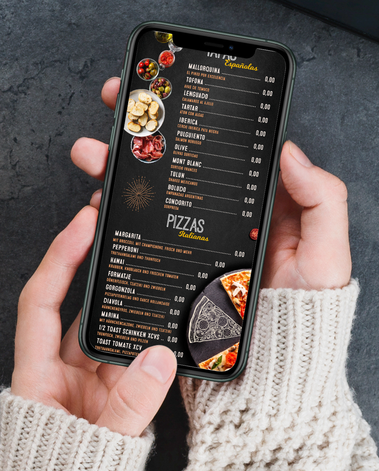 Paginas web para Restaurant