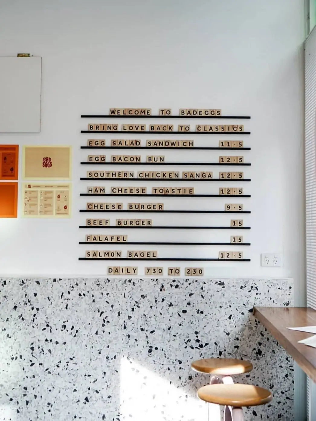 Tablero de Menú de Madera