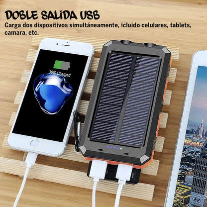 Banco de energía Solar portátil de 20000mAh