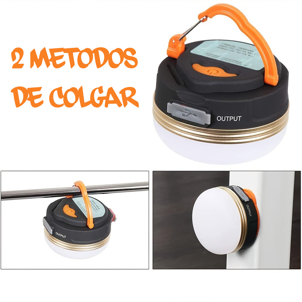 Linterna LED para acampar