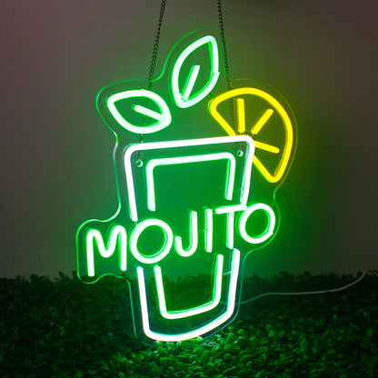 Letrero de Neón Mojito