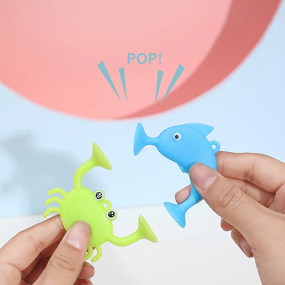 Juguetes de Animales Marinos con Ventosas – Bloques de Construcción para Baño y Viaje