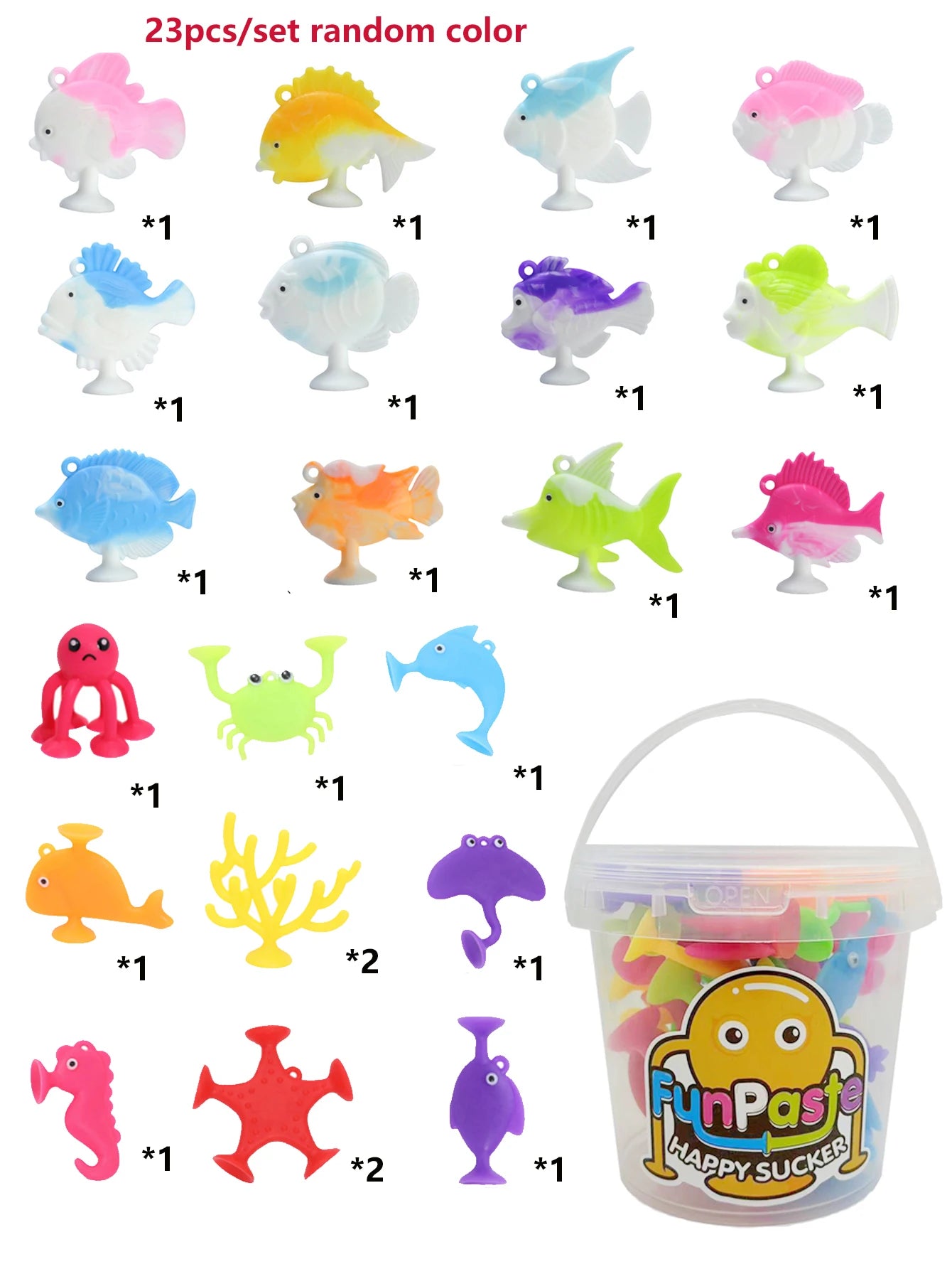 Juguetes de Animales Marinos con Ventosas – Bloques de Construcción para Baño y Viaje