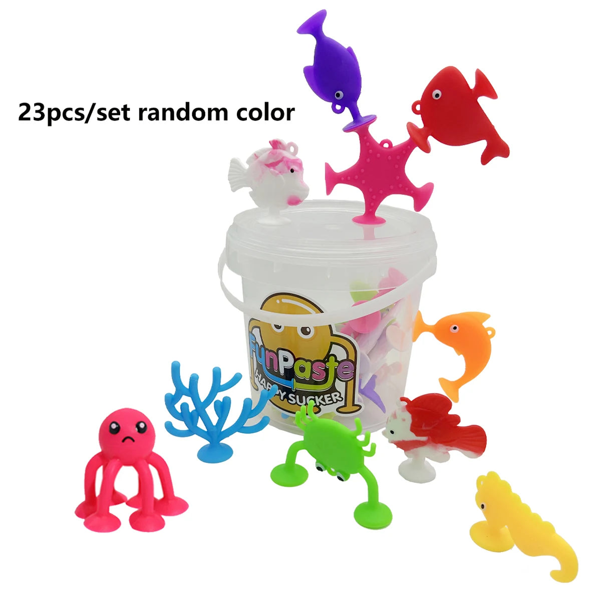 Juguetes de Animales Marinos con Ventosas – Bloques de Construcción para Baño y Viaje