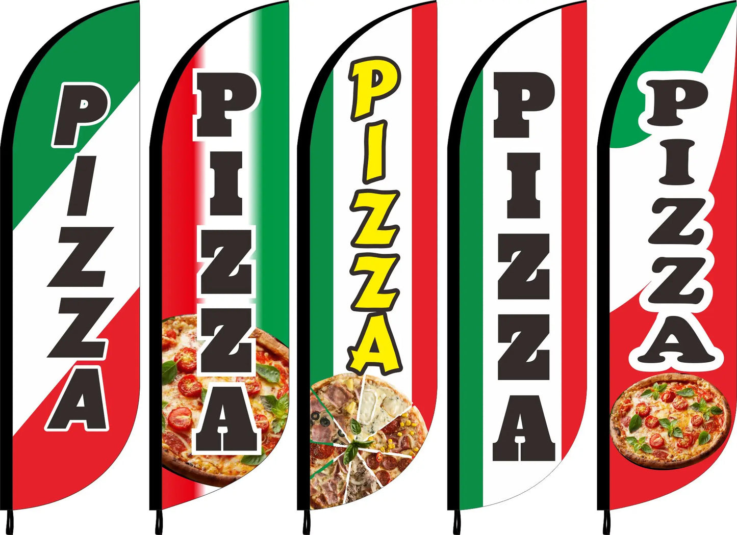 Bandera publicitaria Pizza