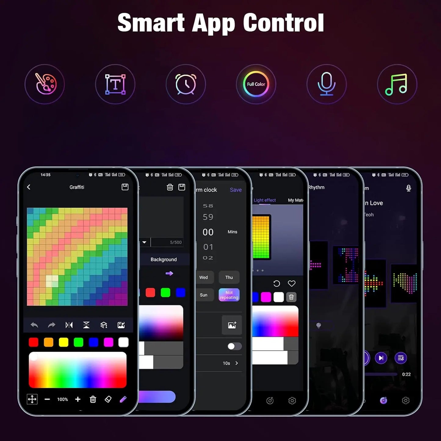 Pantalla LED de Píxeles con Control por APP