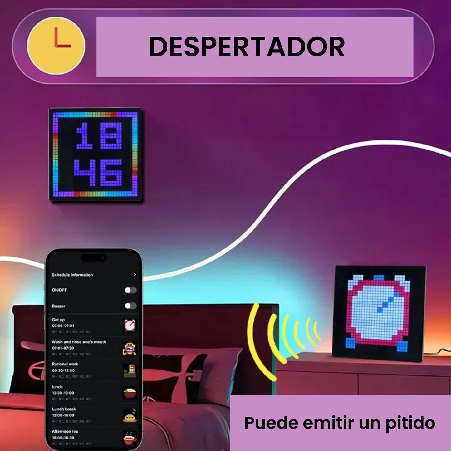 Pantalla LED de Píxeles con Control por APP