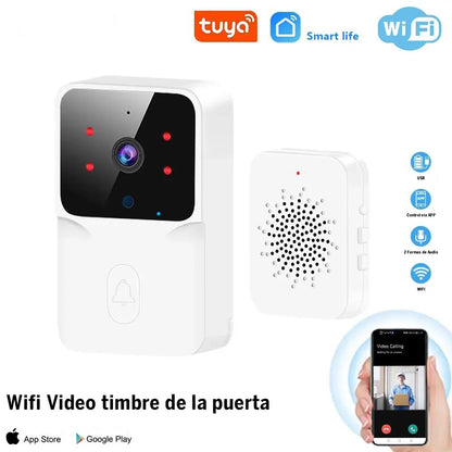 Timbre Inalámbrico Exterior Wifi Cámara 1080p Casa Seguridad