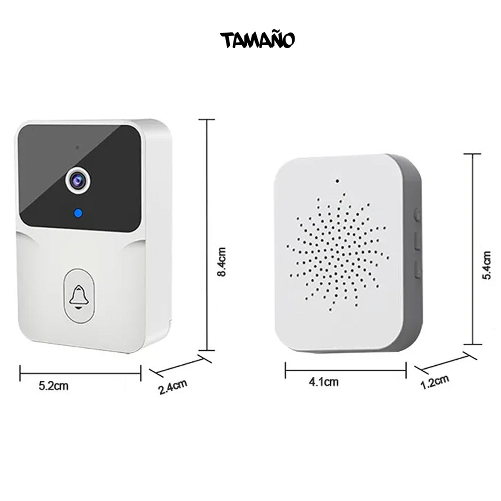 Timbre Inalámbrico Exterior Wifi Cámara 1080p Casa Seguridad