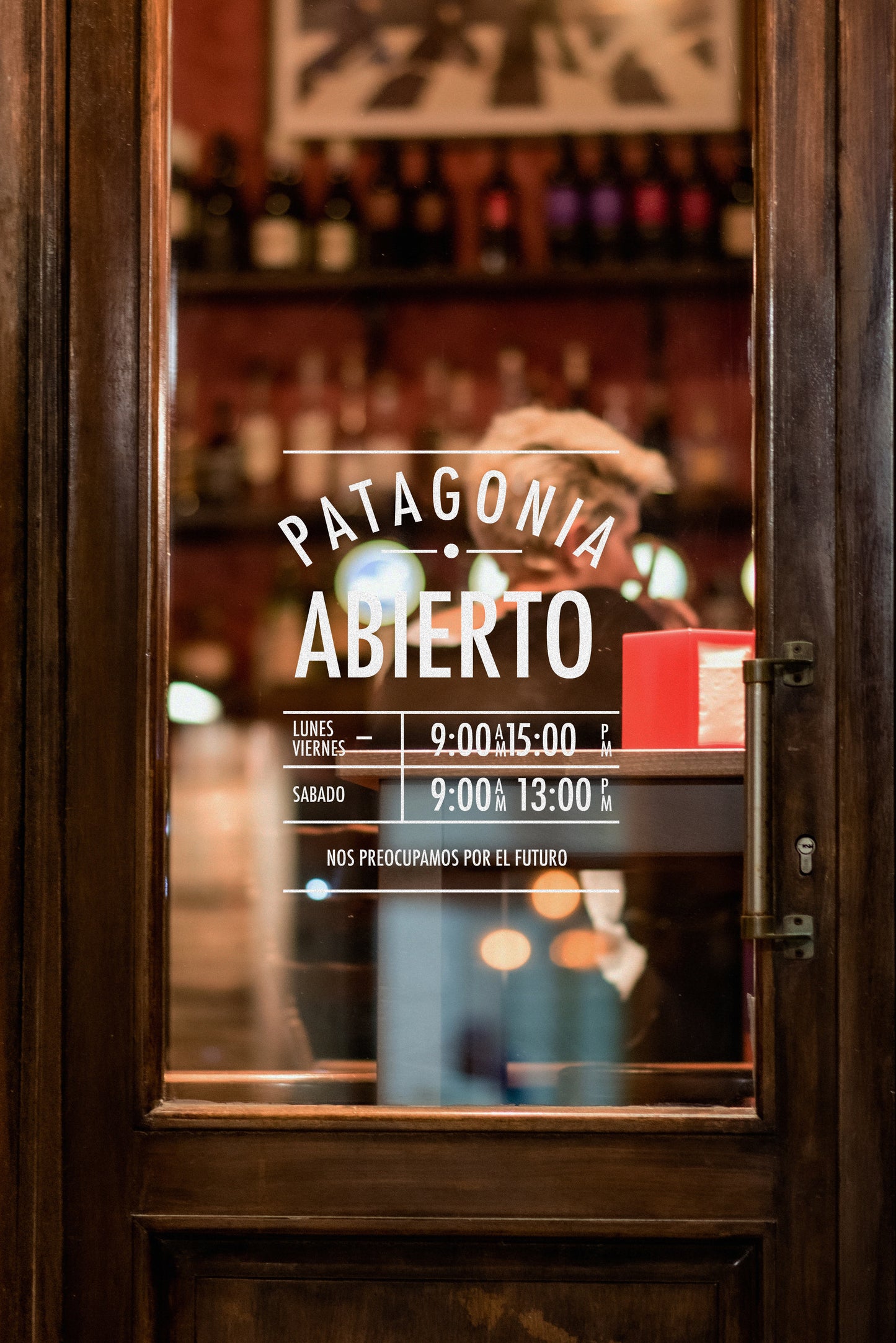 Vinilo Horario de tienda personalizado