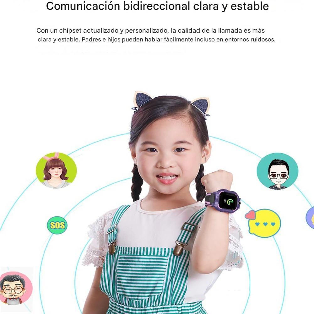 Reloj inteligente para niños, reloj inteligente con tarjeta SIM 2G, llamada SOS, cámara, chat de voz, fotos,  para niños y niñas.