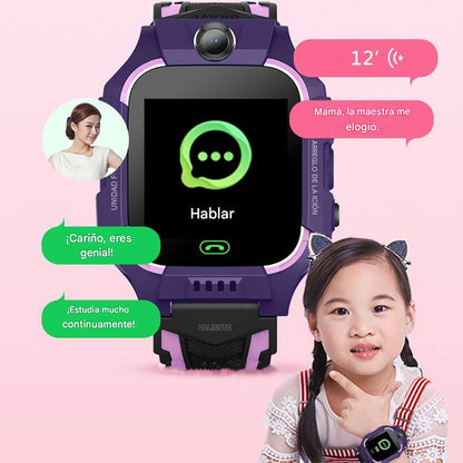 Reloj inteligente para niños, reloj inteligente con tarjeta SIM 2G, llamada SOS, cámara, chat de voz, fotos,  para niños y niñas.