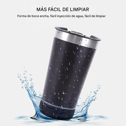 Termo inalámbrico inteligente con radio para música , resistente al agua, con abridor de botellas incorporado.  Capacidad: 473 ml